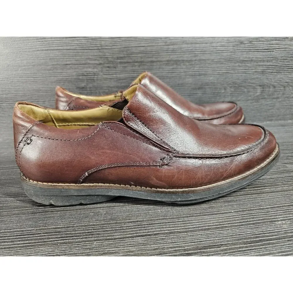 American Classic DelaRentis Handcrafted Brown Loafer Slip On Shoes Size 8M